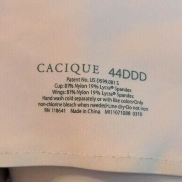 Lane Bryant Cacique Womens Bra Backsmoother U/W Full Coverage Size 44DDD Pink - Picture 3 of 10